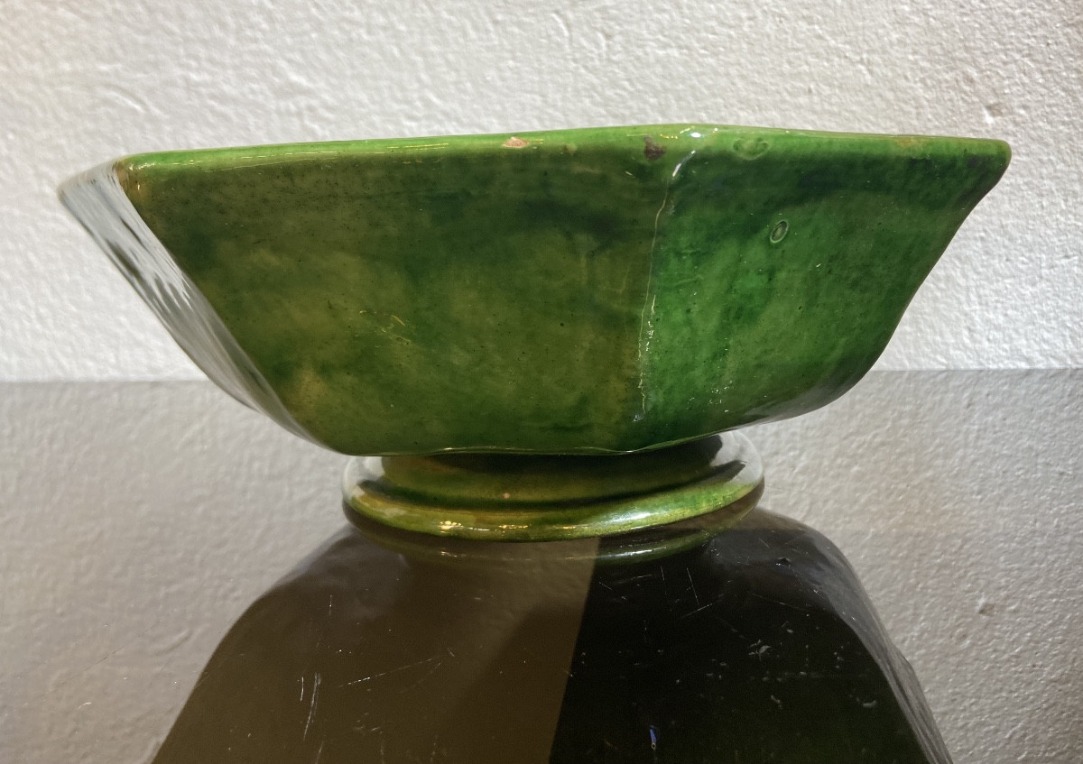 Coupe En Terre Cuite Vernissée De Biot, Années 1920/30-photo-1