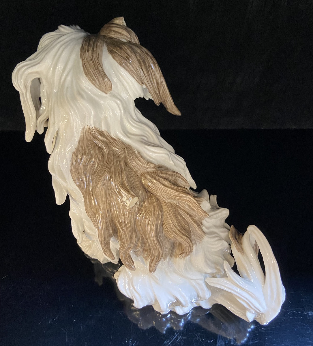 Chien Bichon En Porcelaine De Samson, Late 19th Century-photo-3