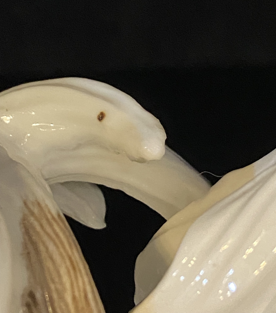 Chien Bichon En Porcelaine De Samson, Late 19th Century-photo-8