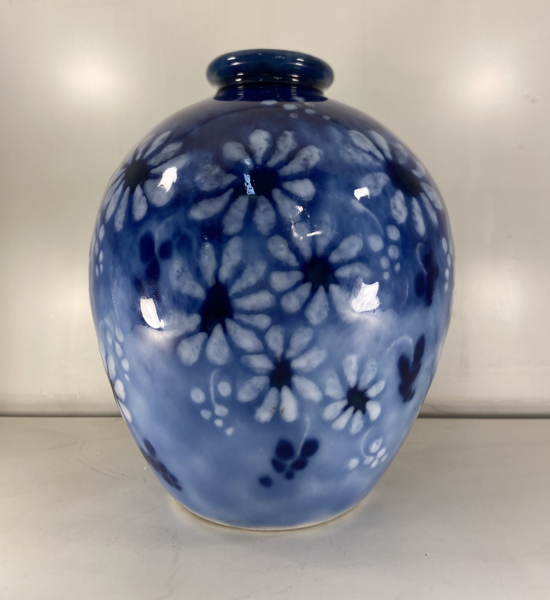 Small Porcelain Vase By Camille Tharaud, 1950s-photo-1