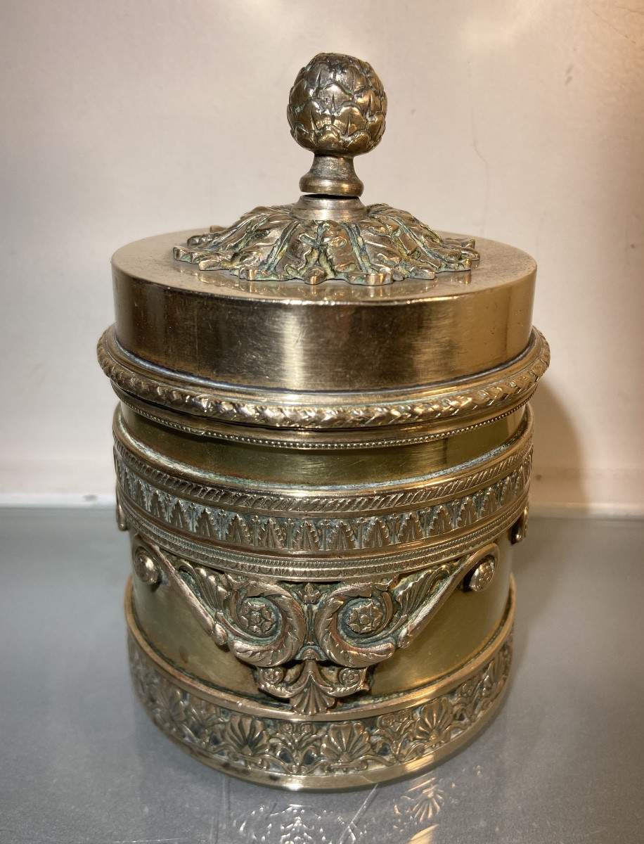 Boîte En Bronze D'Epoque Empire
