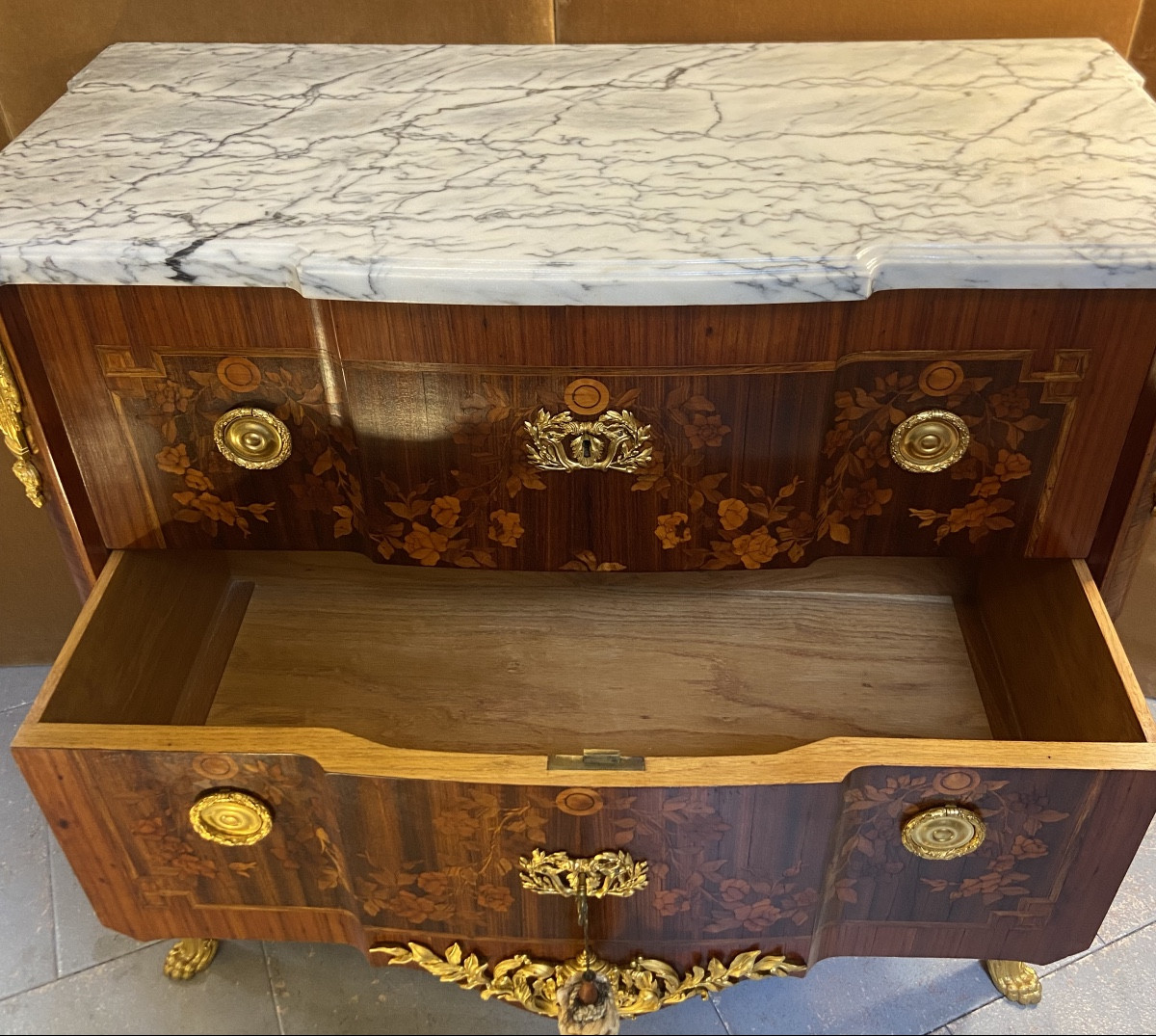 Transition Style Chest Of Drawers Stamped Fundaçao R.e.s.s., Portugal, Year 1966-photo-3