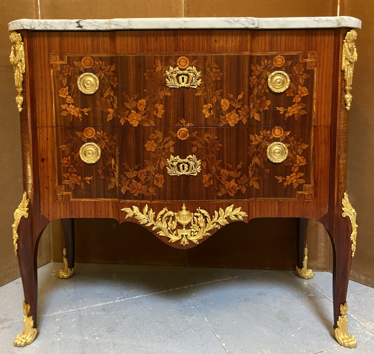 Transition Style Chest Of Drawers Stamped Fundaçao R.e.s.s., Portugal, Year 1966