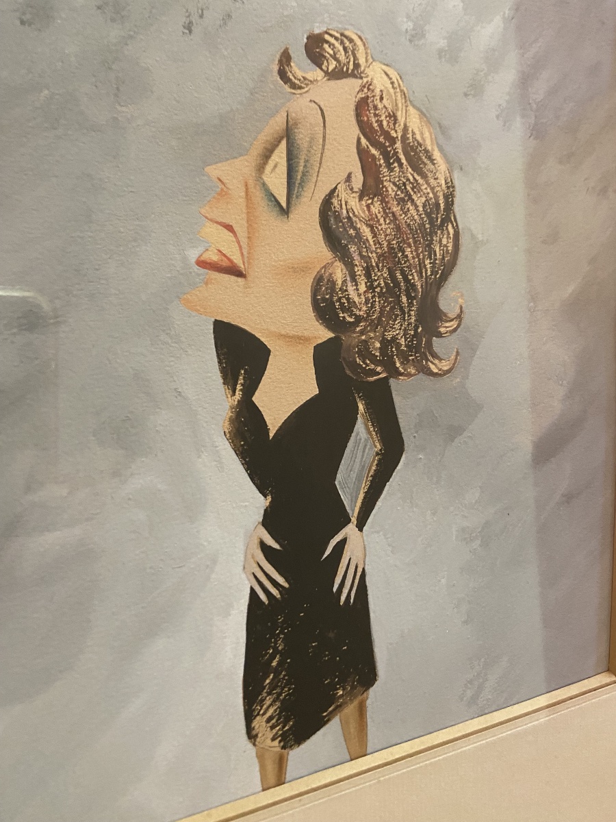 Cartoon Drawing Of Edith Piaf By Bernard Grambert, 1950s-photo-2