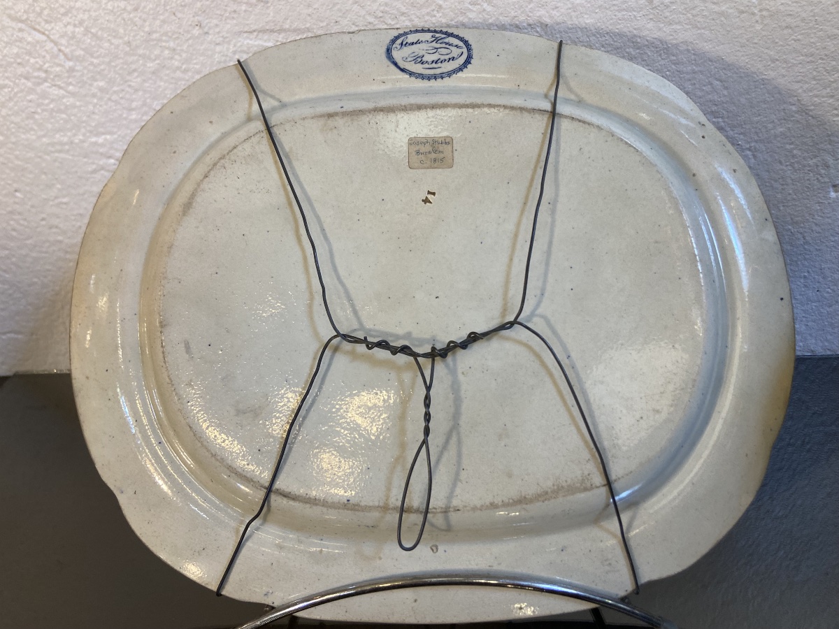 Plat En Faience De Staffordshire, Boston State House, Joseph Stubbs, Epoque Début XIXe-photo-3