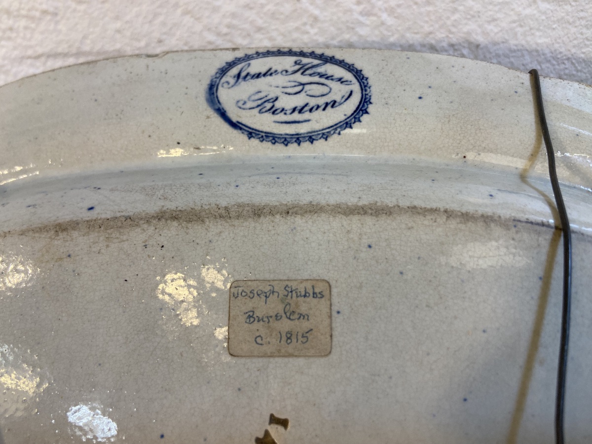 Plat En Faience De Staffordshire, Boston State House, Joseph Stubbs, Epoque Début XIXe-photo-4