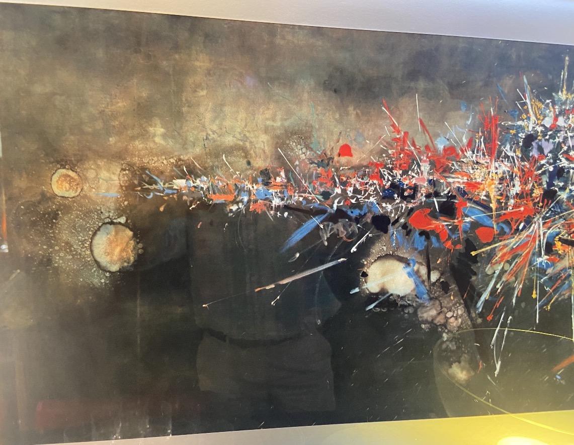  Estampe Couleur Editions Braun D'Après Georges Mathieu, Années 1960-photo-1