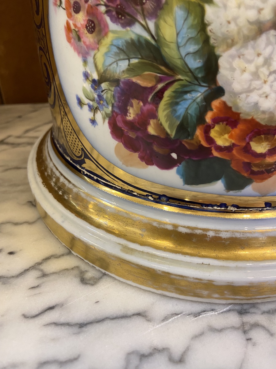 Pair Of Paris Porcelain Basins, 19th Century-photo-6