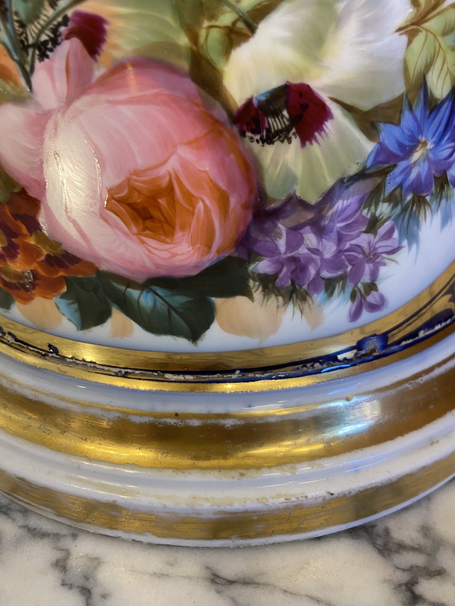 Pair Of Paris Porcelain Basins, 19th Century-photo-7