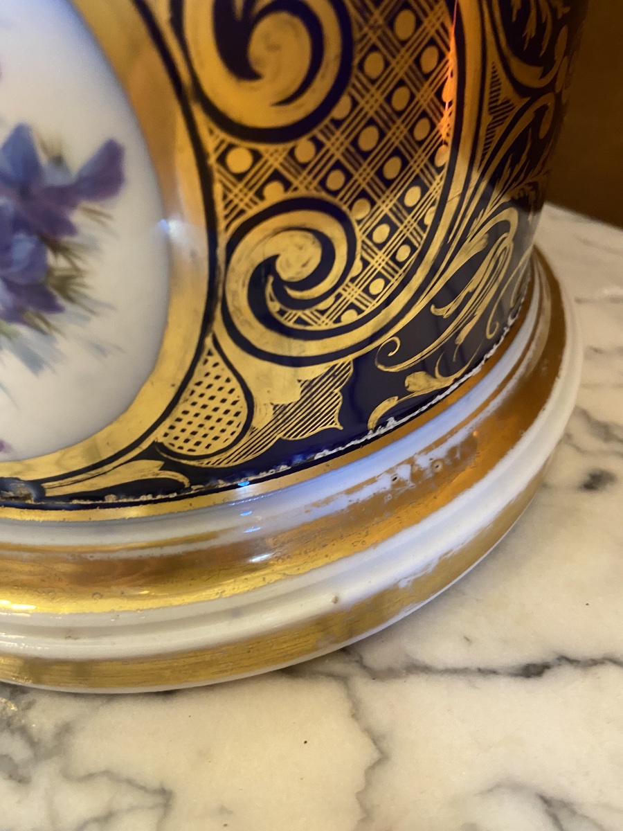 Pair Of Paris Porcelain Basins, 19th Century-photo-8