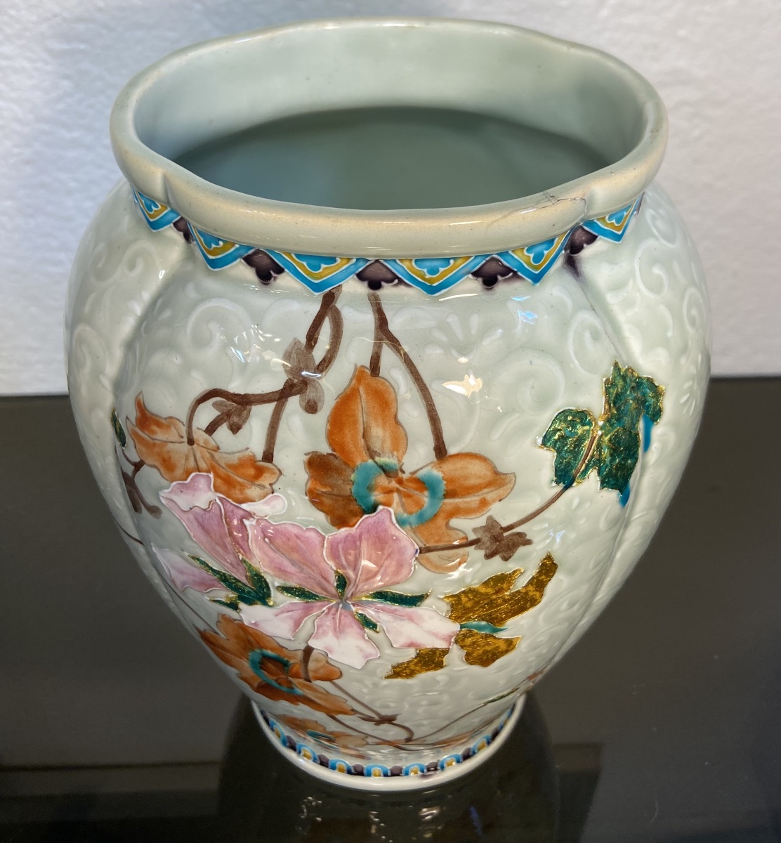 Gien Earthenware Vase In The Style Of Théodore Deck, 1900s–1910s-photo-4