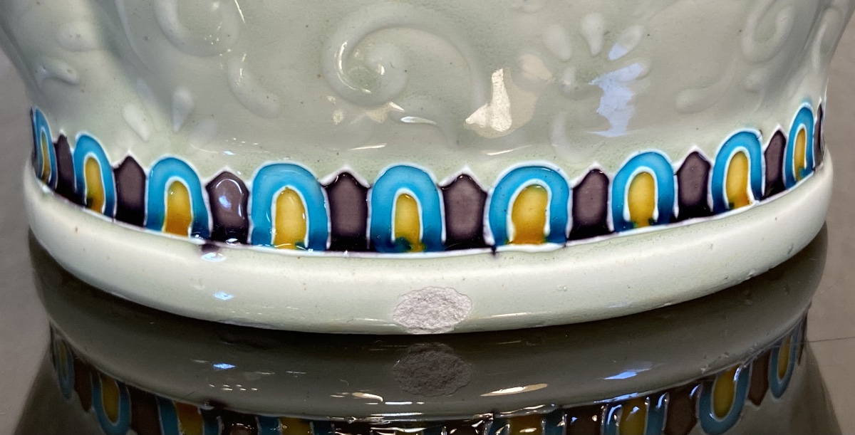 Gien Earthenware Vase In The Style Of Théodore Deck, 1900s–1910s-photo-7