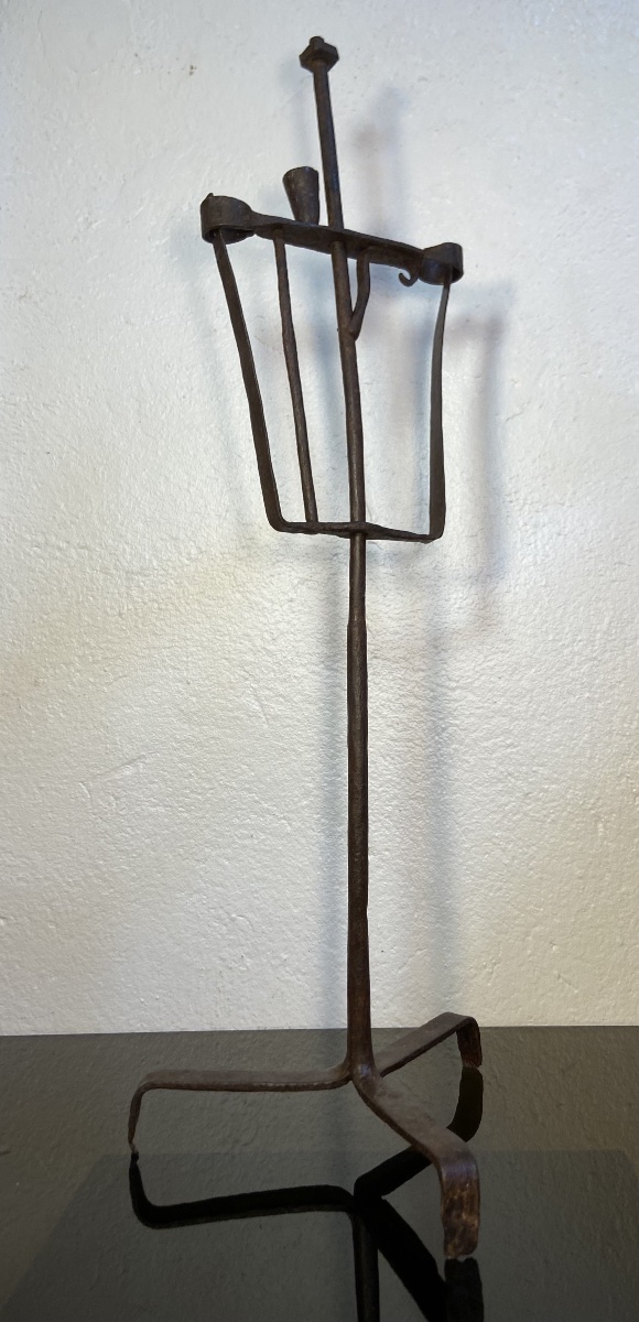 Antique Wrought-iron Candleholder/candlestick-photo-4