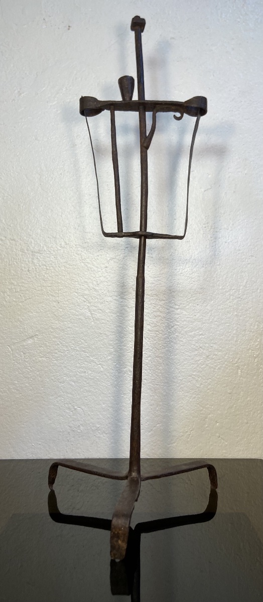 Antique Wrought-iron Candleholder/candlestick-photo-1