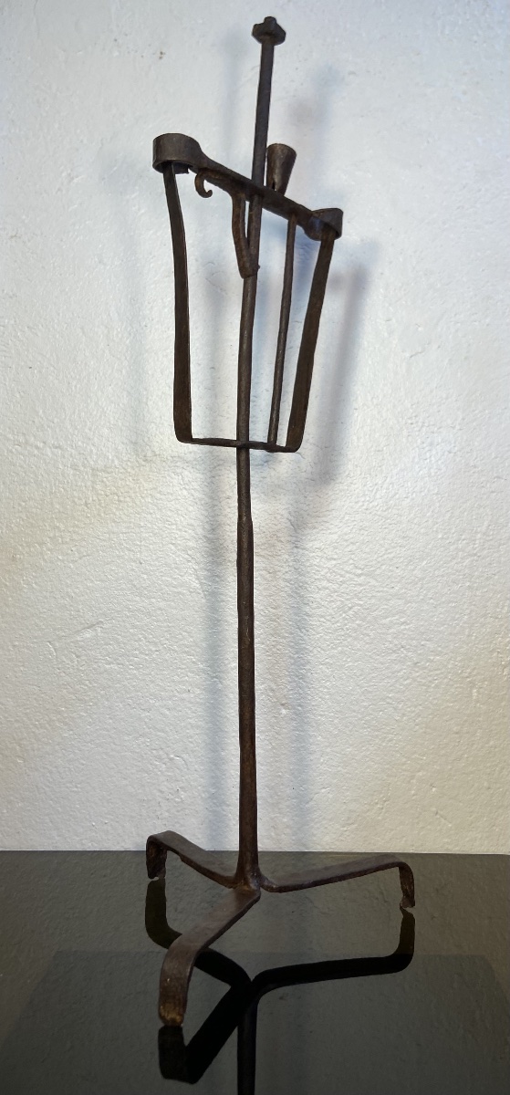 Antique Wrought-iron Candleholder/candlestick-photo-3