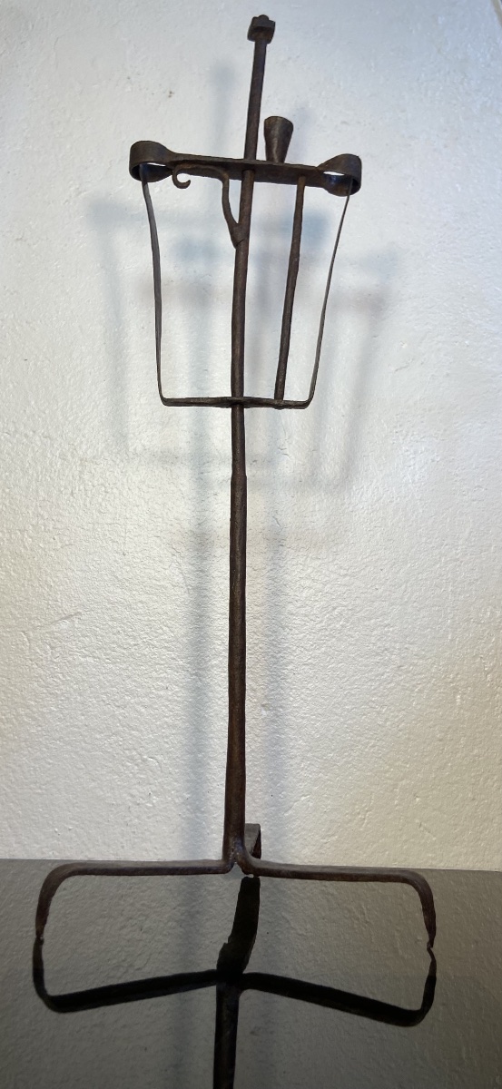 Antique Wrought-iron Candleholder/candlestick