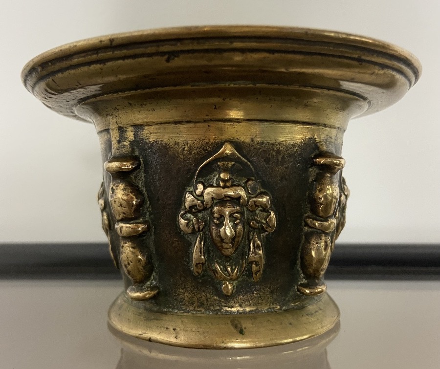 Bronze Mortar From Le Puy-en-velay, 17th Century-photo-3