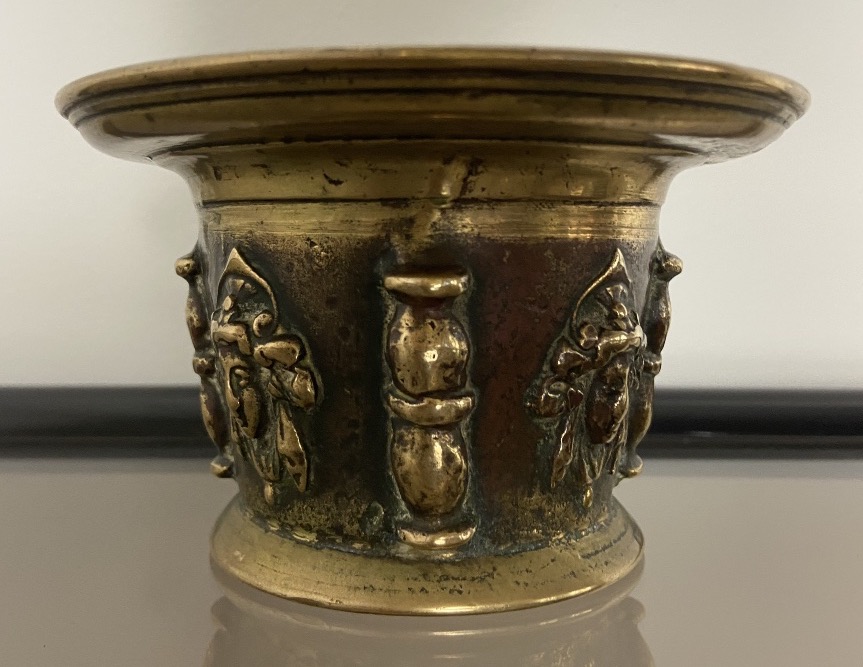 Bronze Mortar From Le Puy-en-velay, 17th Century-photo-2