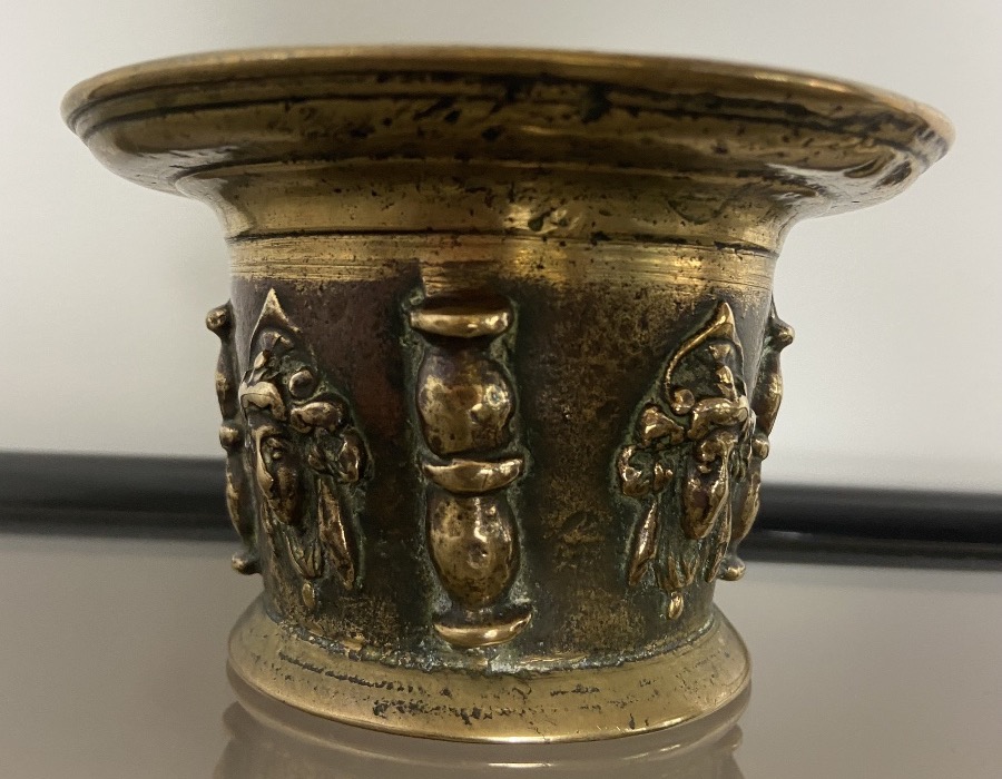 Bronze Mortar From Le Puy-en-velay, 17th Century-photo-4