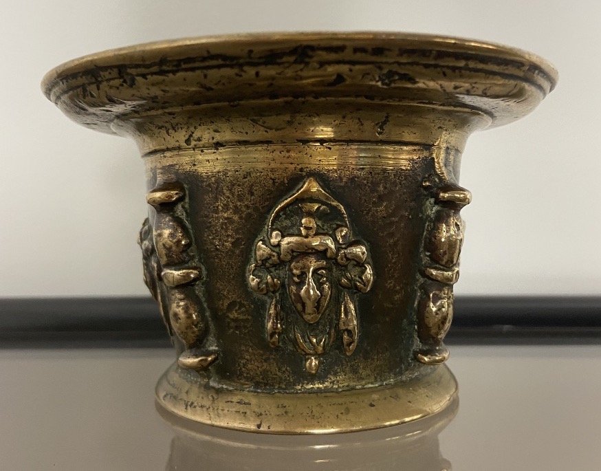 Bronze Mortar From Le Puy-en-velay, 17th Century