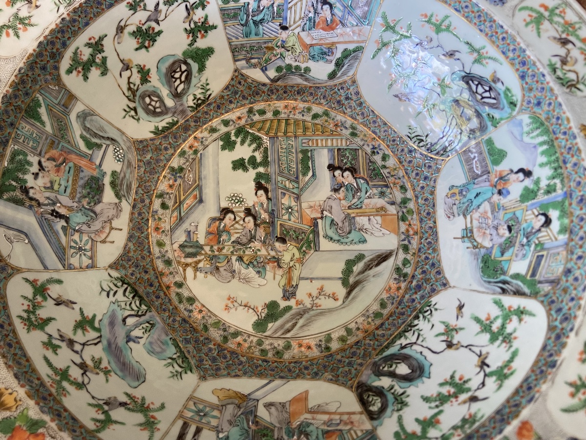 Chinese Porcelain Bowl From The "green Family" Collection, 19th Century-photo-2