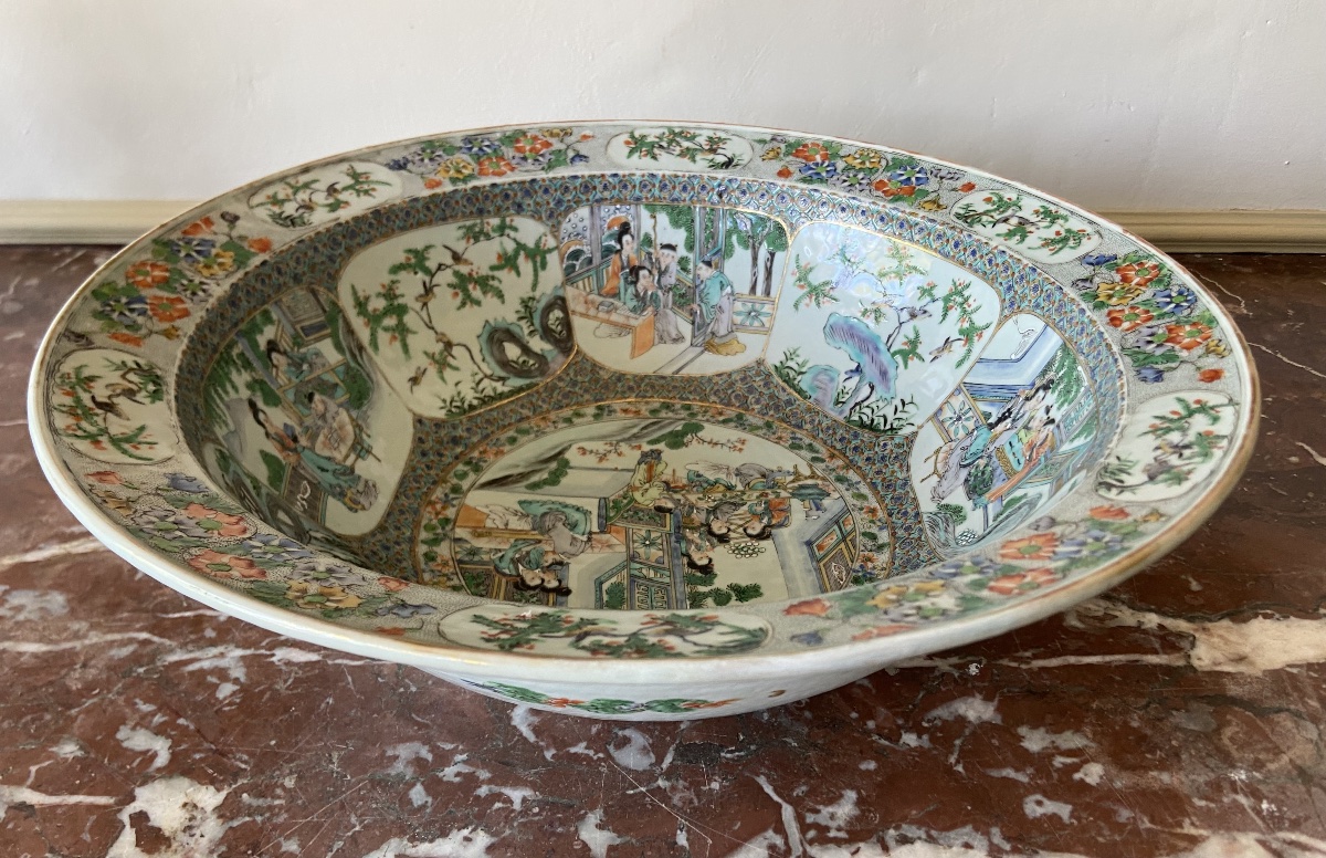Chinese Porcelain Bowl From The "green Family" Collection, 19th Century-photo-1