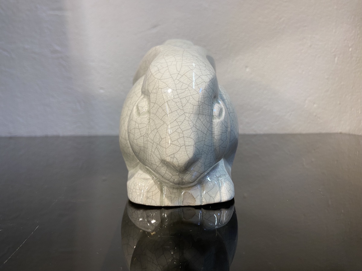 Charles Lemanceau, Lapin En Faïence, Années 1930-photo-3