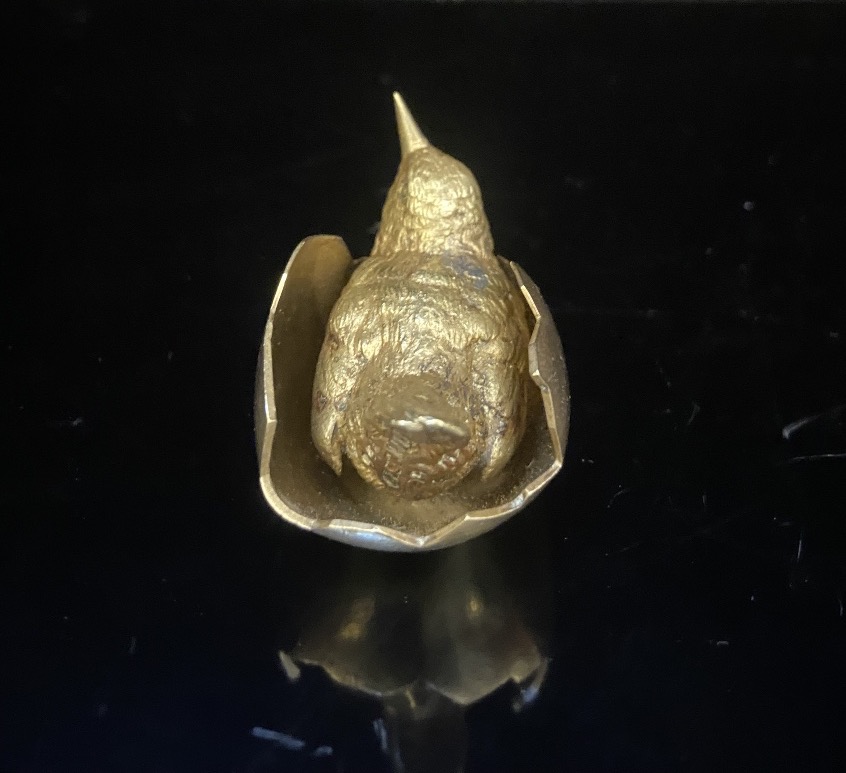 Bronze De Vienne Oisillon, Geschutzt, Epoque Fin XIXe-photo-3