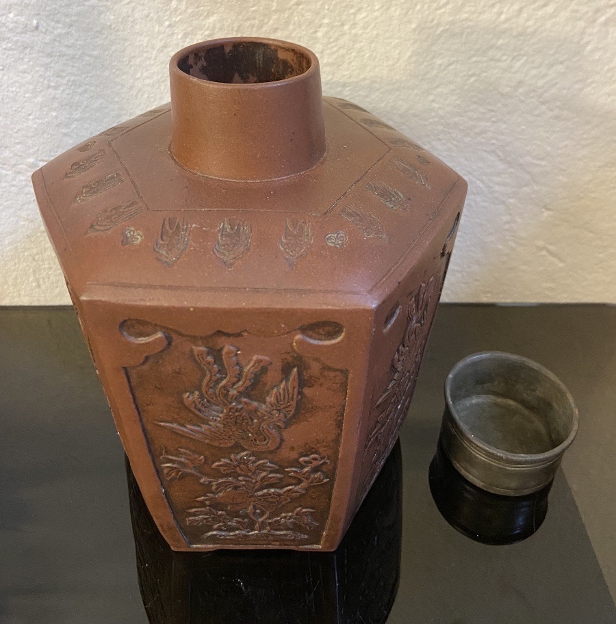 Boîte A Thé Chinoise Yixing, Epoque XIXe-photo-3