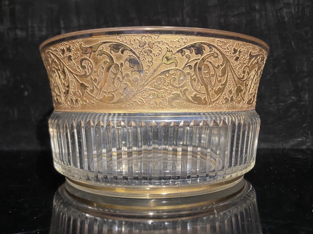 Coupe En Cristal Attribuée A Moser Carlsbad, Epoque 1900-photo-2