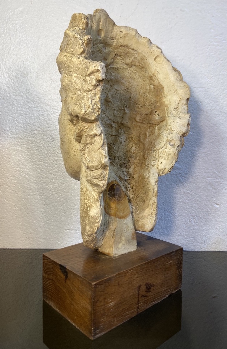 Sculpture Tête De Femme, Plâtre D'Atelier, Années 1930/40-photo-4