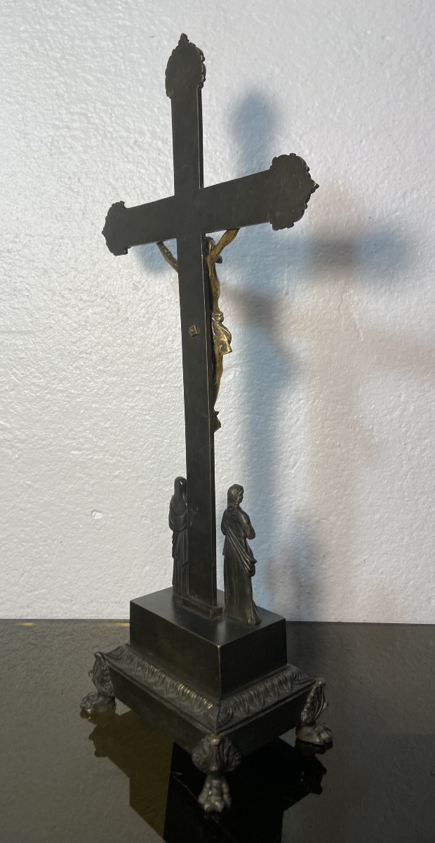Bronze Crucifix, Restoration Period-photo-2