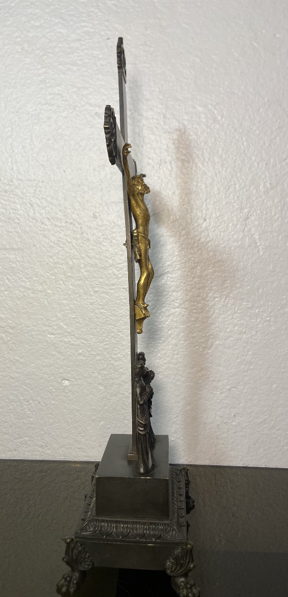 Bronze Crucifix, Restoration Period-photo-3