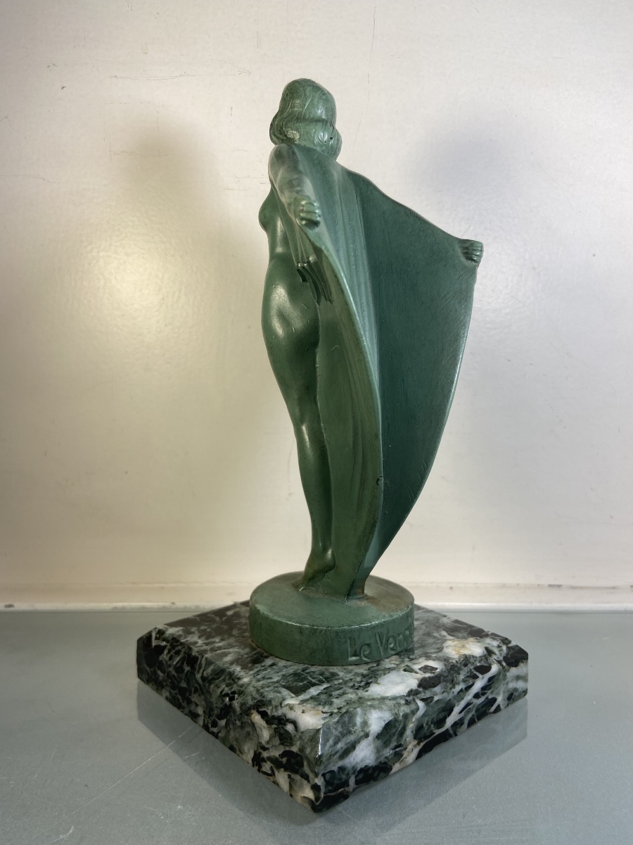 Max Le Verrier, Female Nude In Cast Iron, 1930s-photo-4