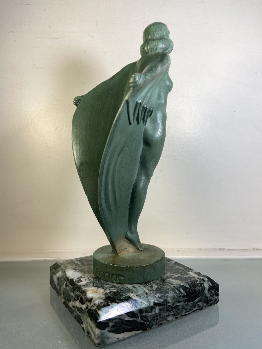Max Le Verrier, Female Nude In Cast Iron, 1930s-photo-2