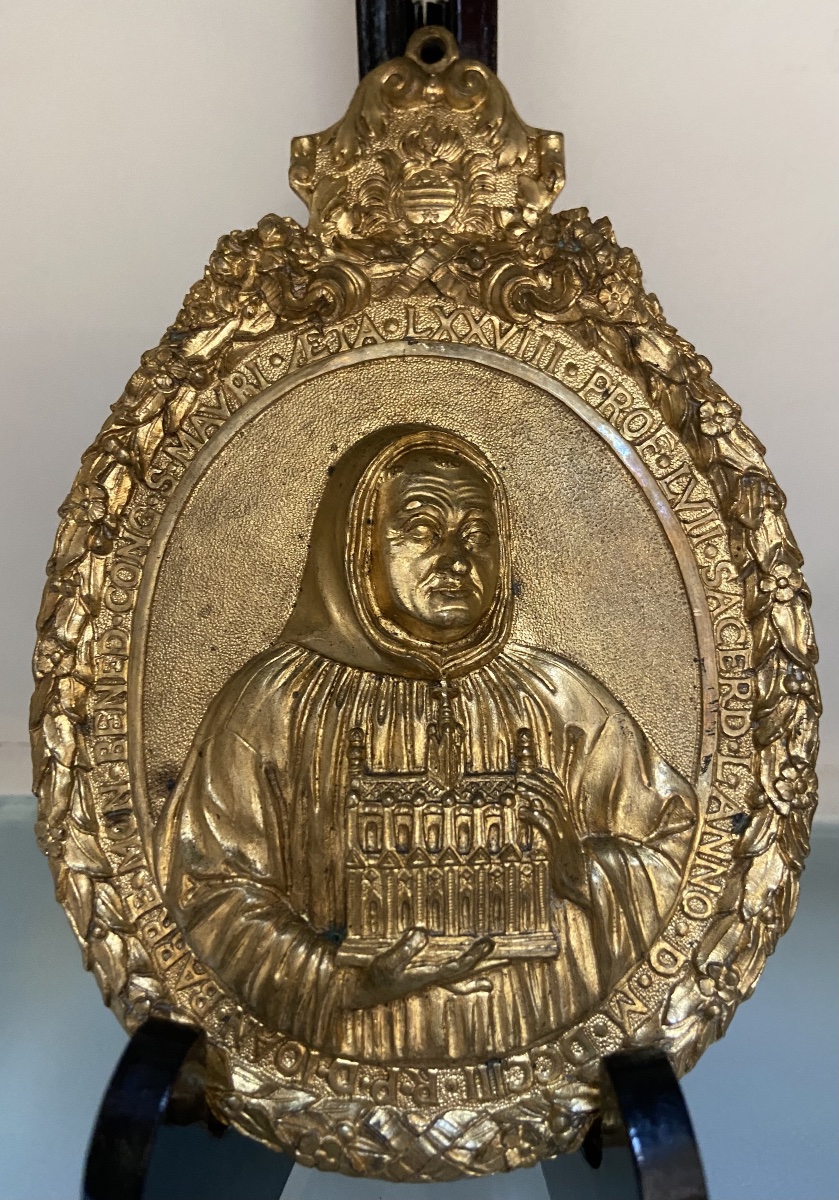 Commemorative Plaque, Royal Abbey Of Saint-germain-des-prés, Year 1703