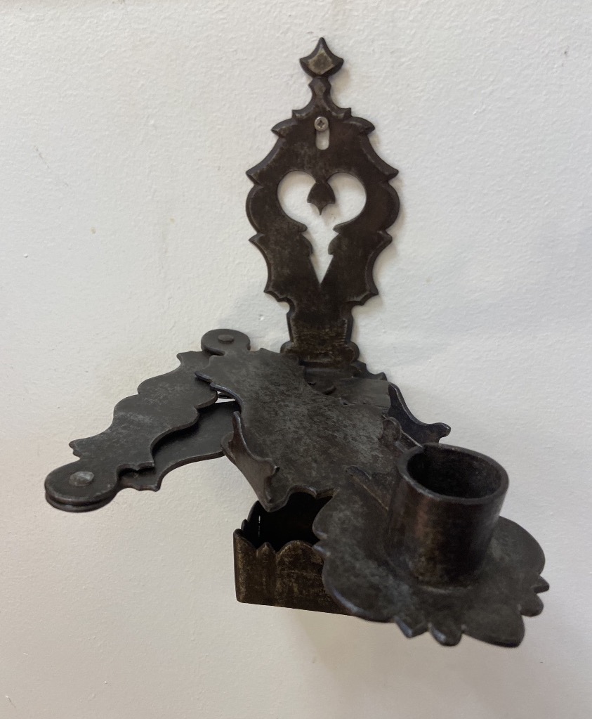 Louis XIV Articulated Wall Sconce In Wrought Iron, 18th Century-photo-4