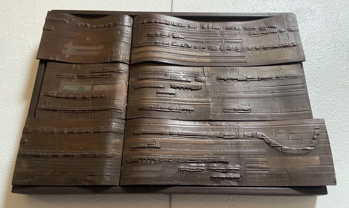 Jacqueline Guillermain, Bas-Relief En Céramique, Année 1984-photo-2