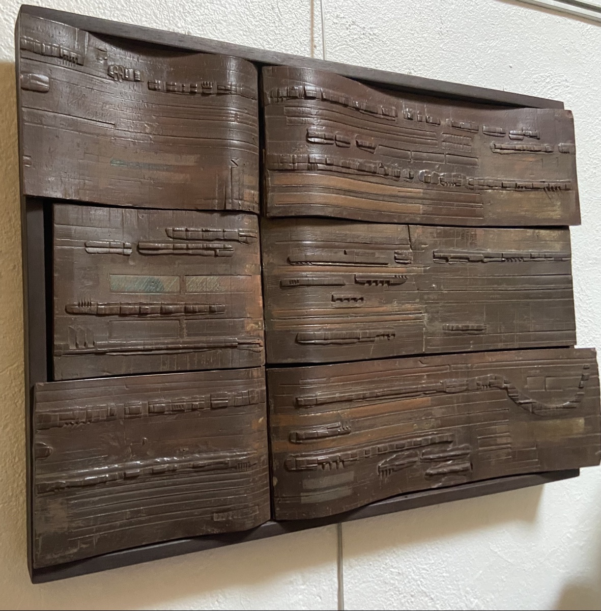 Jacqueline Guillermain, Bas-Relief En Céramique, Année 1984-photo-3