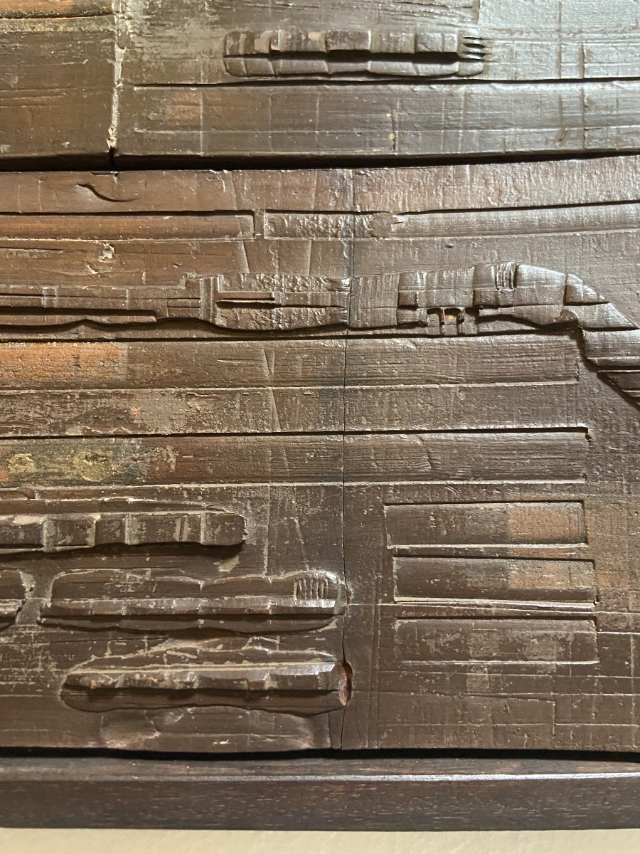 Jacqueline Guillermain, Bas-Relief En Céramique, Année 1984-photo-3