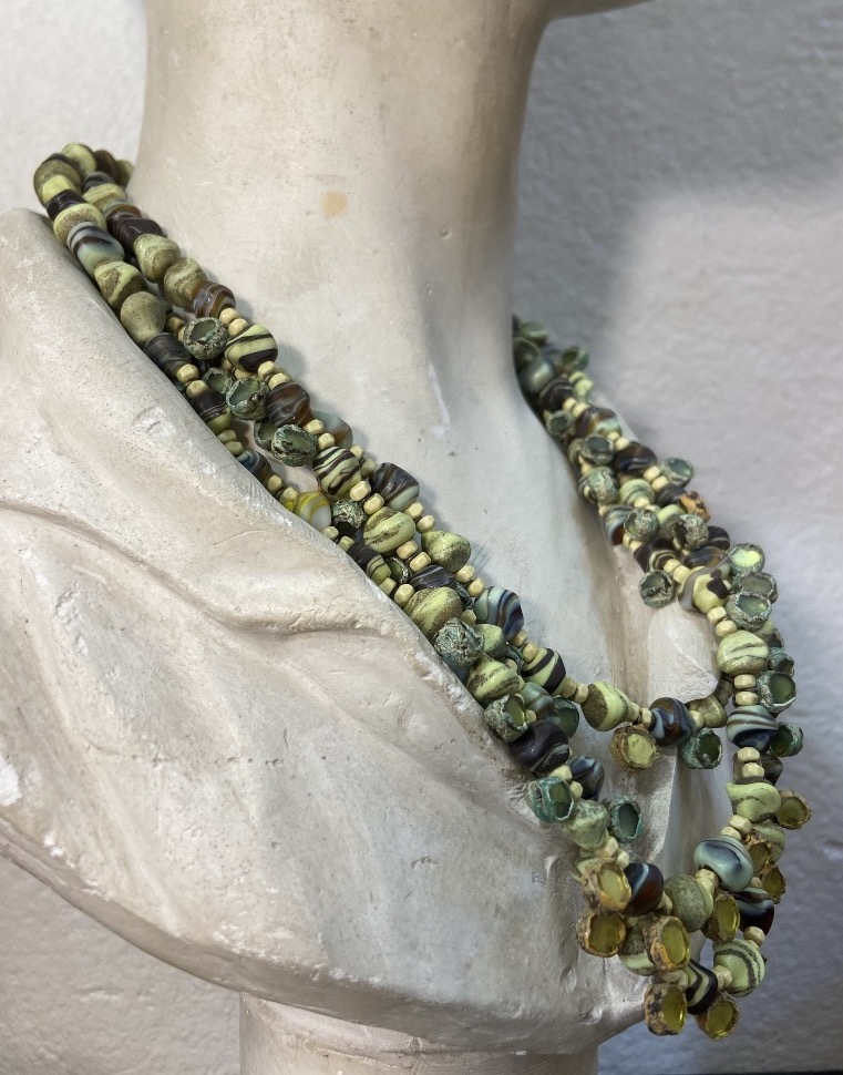 Vautrin Line Follower, Talosel And Glass Necklace, 1960s/70s-photo-3