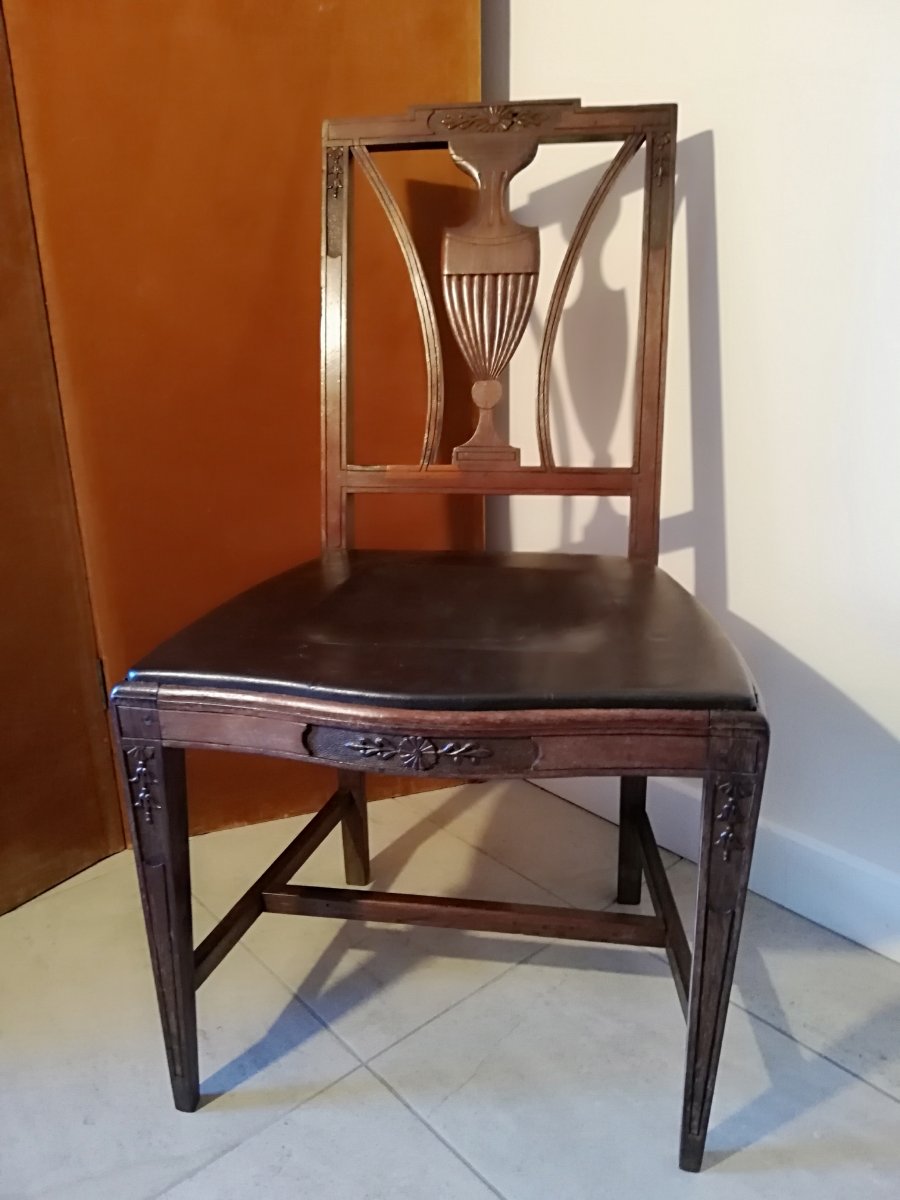 English Chair Epoque XVIIIth Mahogany-photo-2