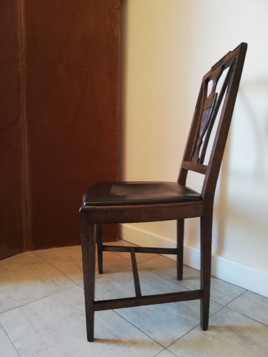 English Chair Epoque XVIIIth Mahogany-photo-3