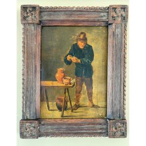 Oil On Panel Signed David Teniers Le Jeune, 17th Century