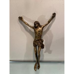 Petit Christ d'Applique En Bronze, Epoque XVIIeme