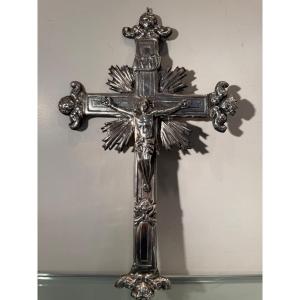 Silver Christ Wall Sculpture, 18th Century