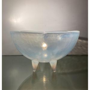 Coupe En Verre Opalescent De Murano Par Yalos Casa, Epoque Fin XXe