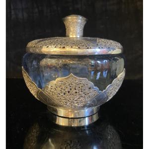 Bol Couvert En Argent Ajouré, Chine Ou Vietnam, Epoque Début XXe