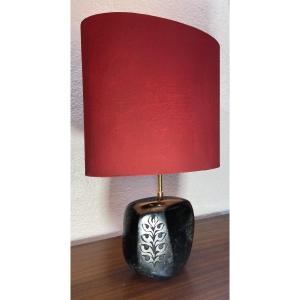 Carved Marble Table Lamp, 1960s