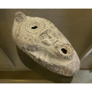 Lampe A Huile En Terre Cuite, Egypte Ptolémaïque